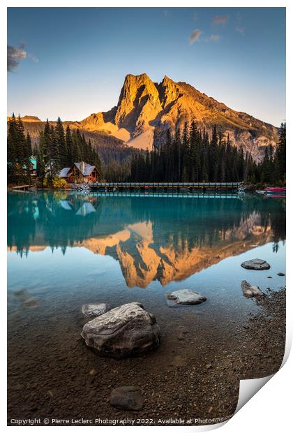 Sunset at Emerald Lake Print by Pierre Leclerc Photography