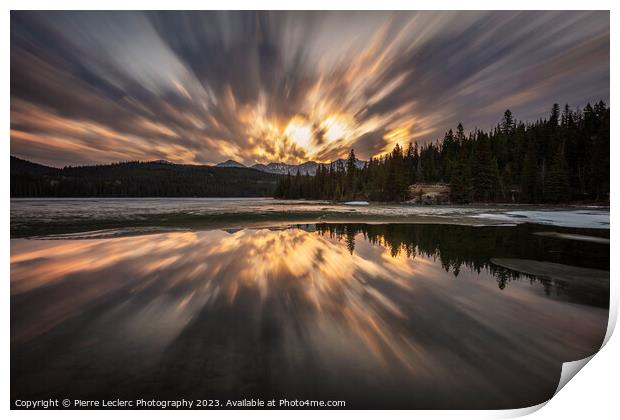 Ethereal Reverie, a Dramatic Long Exposure Sunrise at Pyramid Lake, Jasper Print by Pierre Leclerc Photography