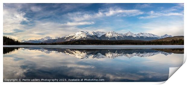 Rocky Mountains Reflection Print by Pierre Leclerc Photography