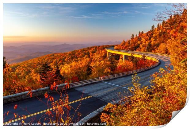 Autumn's Majesty on the Blue Ridge Parkway Print by Pierre Leclerc Photography