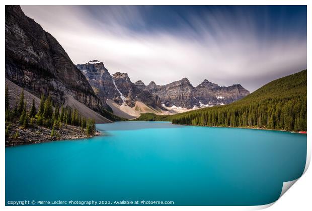 Blue Moraine Lake Dreamscape Print by Pierre Leclerc Photography