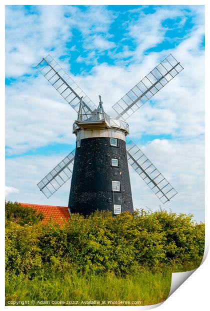 Burnham Overy Windmill | Norfolk Print by Adam Cooke