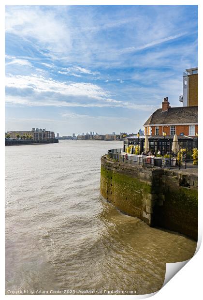 River Thames | Limehouse Marina | London Print by Adam Cooke