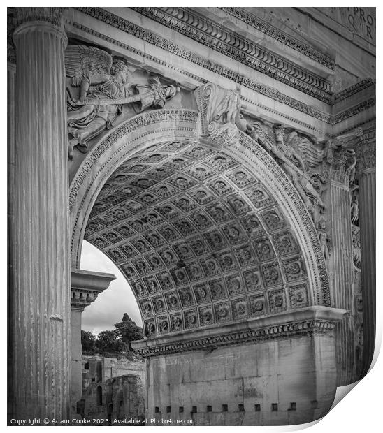Septimius Severus Arch | Rome | Italy Print by Adam Cooke
