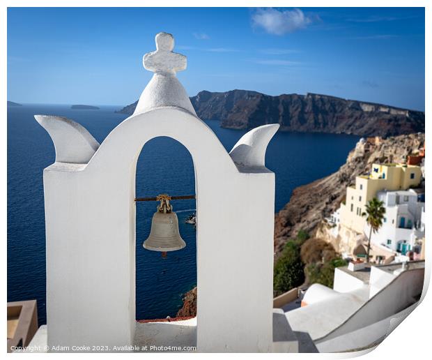 Oia | Santorini | Greece Print by Adam Cooke