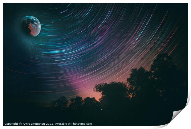 Enchanted Night Sky Print by Arnie Livingston