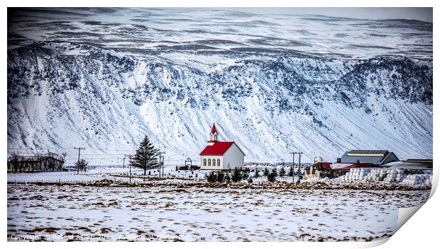 Church in ICELAND Print by Rashid Aslam