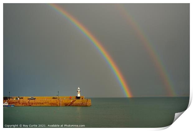 St. Ives Rainbow. Print by Roy Curtis