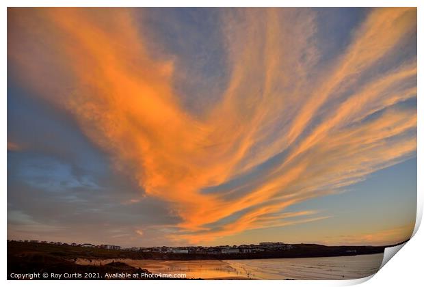 Sunset Clouds. Print by Roy Curtis