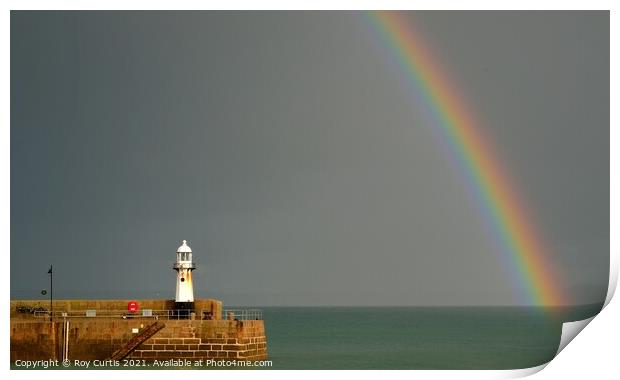 St. Ives Rainbow 2 Print by Roy Curtis