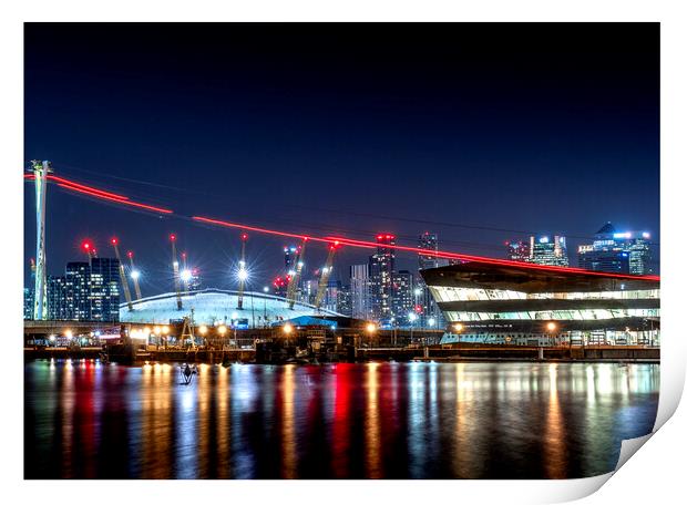 The O2 Arena  Print by johnny weaver