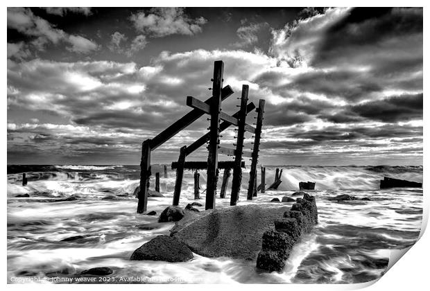 Happisburgh Norfolk Coast Print by johnny weaver