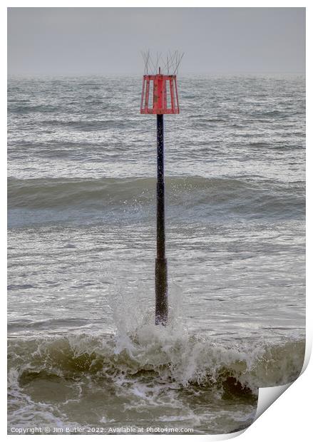 Marker Buoy Print by Jim Butler