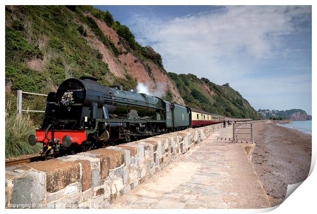 Royal Scot Steaming South Devon Print by Jim Butler