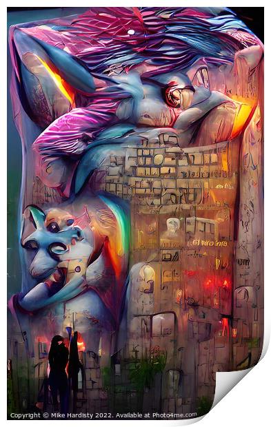 Berlin Wall Print by Mike Hardisty
