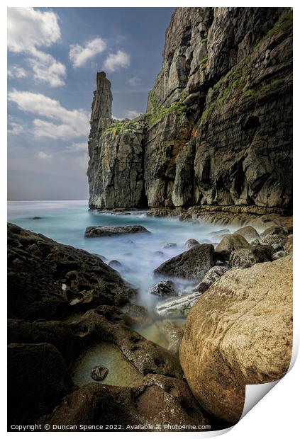 St Govans Bay, Pembrokeshire, Wales. Print by Duncan Spence