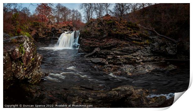 Falls of Falloch, Scotland. Print by Duncan Spence