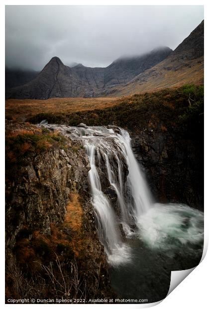 The Fairy Pools, Isle of Skye. Print by Duncan Spence