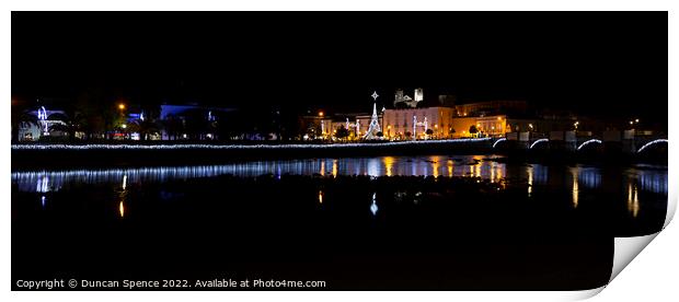 Christmas in Tavira, The Algarve, Portugal. Print by Duncan Spence