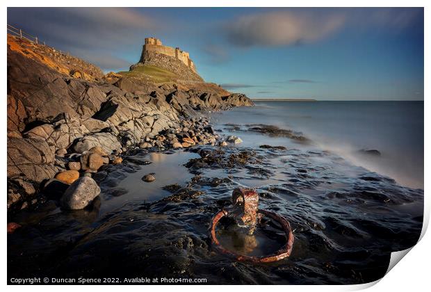 Holy Island Print by Duncan Spence