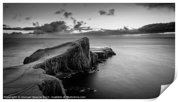 Neist Point Lighthouse Print by Duncan Spence
