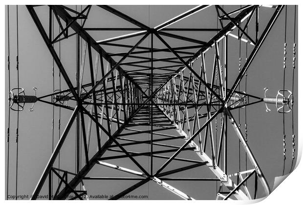 Towering Giants of Electricity Print by David McGeachie