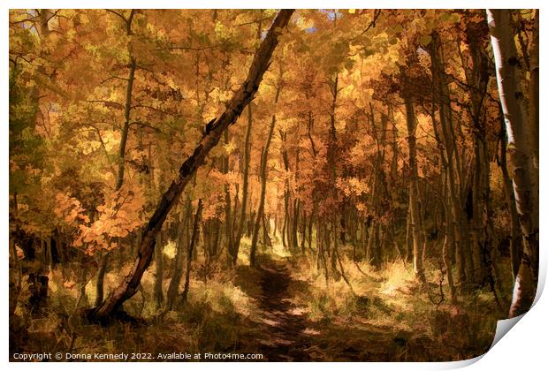 Down the Golden Path Print by Donna Kennedy