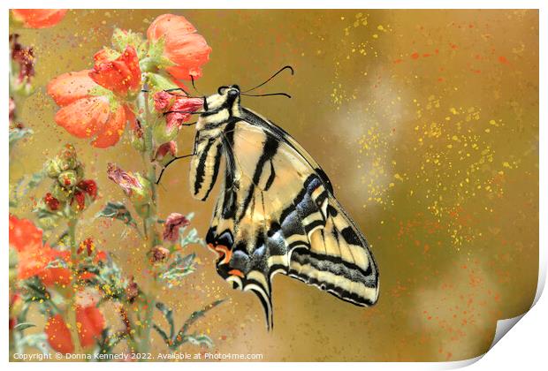 Swallowtail with Attitude Print by Donna Kennedy