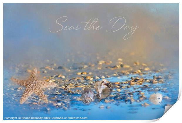 Seas the Day Print by Donna Kennedy