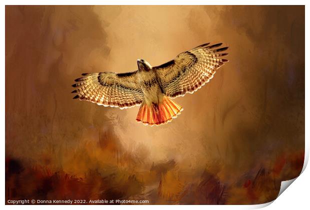 Autumn Flight Print by Donna Kennedy