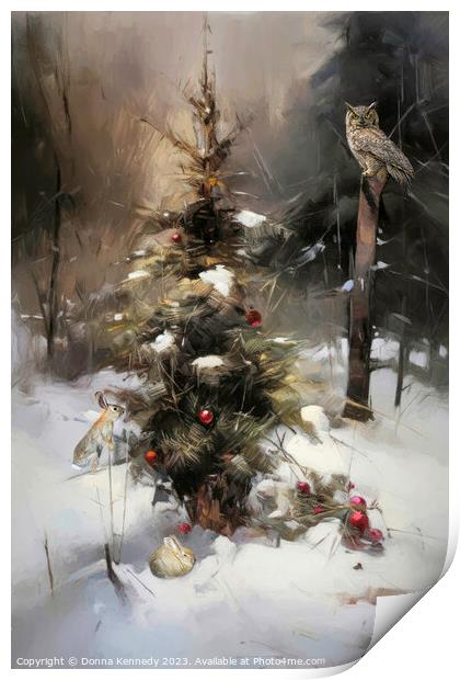 Peace at Christmas Print by Donna Kennedy