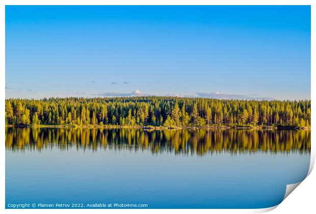 Sweden Summer Lake Print by Plamen Petrov