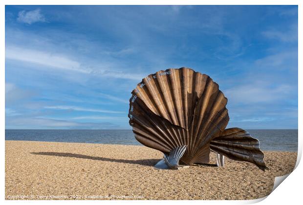 Stunning Scallop Sunset Print by Terry Newman