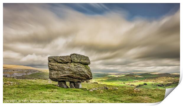 Dramatic Norber Erratic Print by Terry Newman