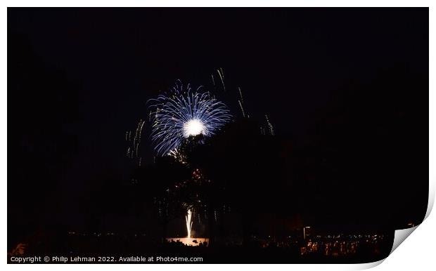Fireworks (29B) Print by Philip Lehman