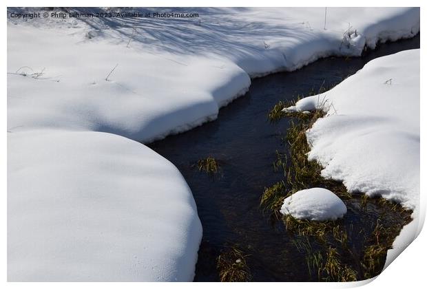 Snowy Landscape (72A) Print by Philip Lehman