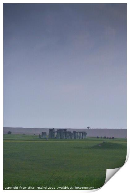 Stonehenge, Wiltshire, England, 2012 Print by Jonathan Mitchell