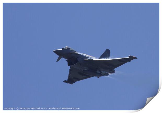 RAF Typhoon Fighter Print by Jonathan Mitchell