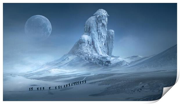 Frozen giant! Print by Ionut Cosmin