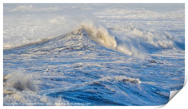 Westward Ho! Waves Print by Steve Matthews