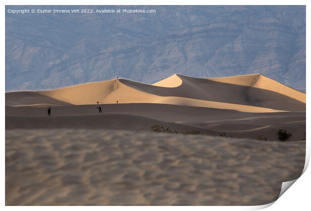 Dunes in the desert Print by Eszter Imrene Virt