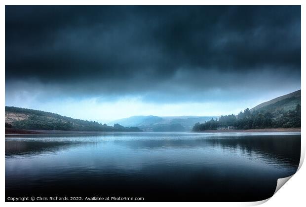 Pontsticill Reservoir Print by Chris Richards