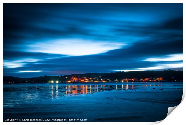 Dawn Over Ferryside Print by Chris Richards
