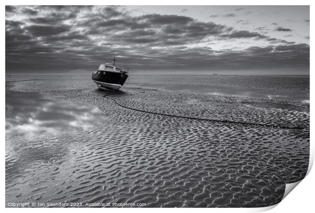At Low Tide Print by Ian Saunders