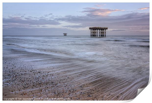 Sizewell Cooling Towers Print by Ian Saunders