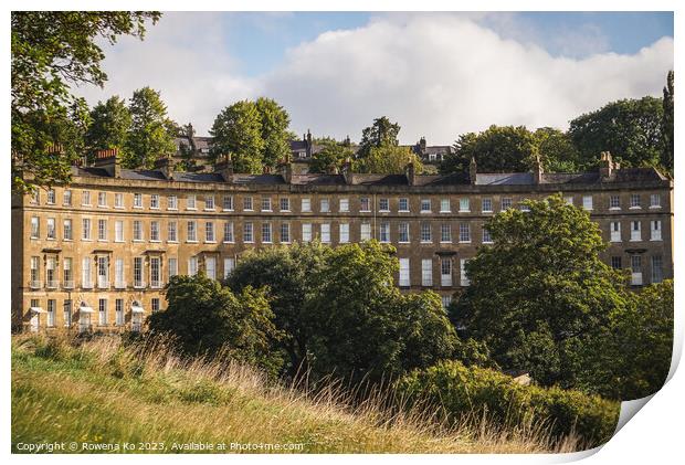 Cavendish Crescent  Amidst Verdant Landscape Print by Rowena Ko