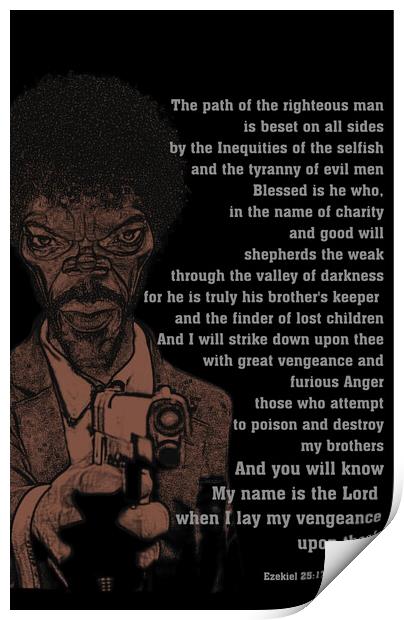 The path of the righteous man. Print by Anthony Clark