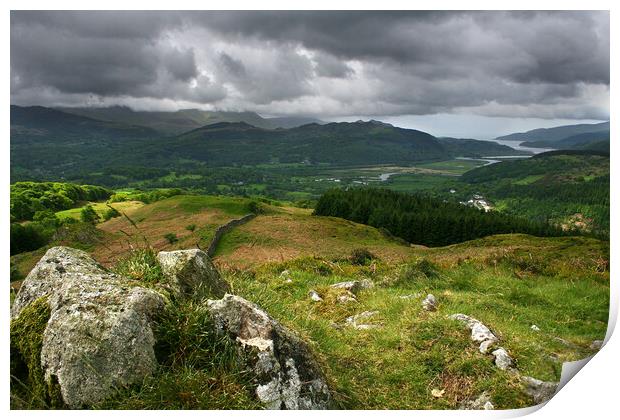 The Mawddach Estuary Viewed From Precipice Walk Print by Dave Urwin