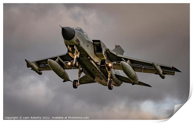 Italian Air Force Tornado Fighter Jet Print by Liam Roberts