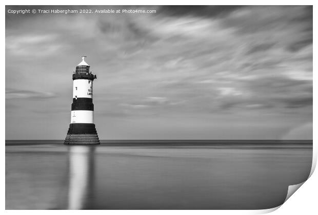 Penmon Lighthouse Wales Print by Traci Habergham